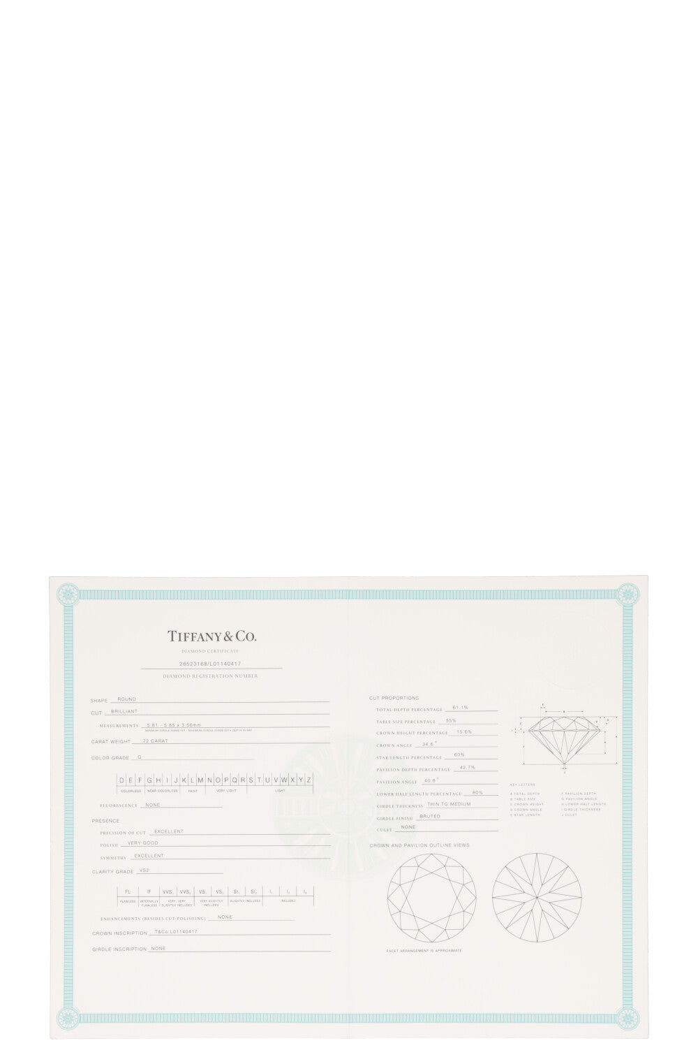 TIFFANY&CO. Solitaire Ring Diamond Platinum