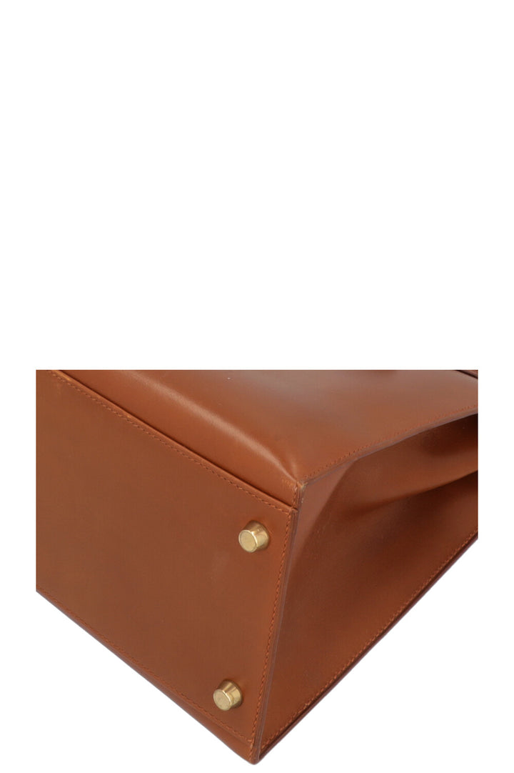 HERMÈS Kelly 35 Sellier Box Fauve