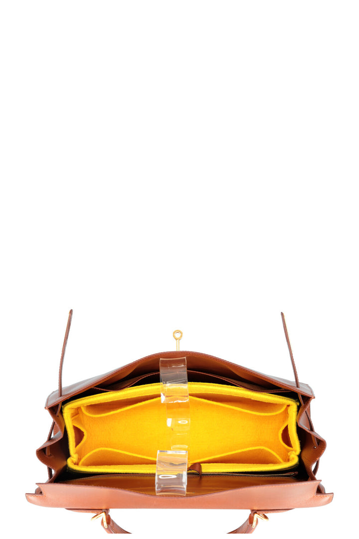 HERMÈS Kelly 35 Sellier Box Fauve