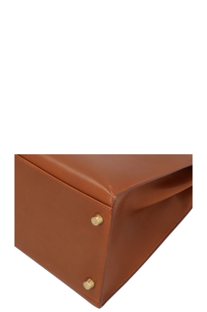 HERMÈS Kelly 35 Sellier Box Fauve