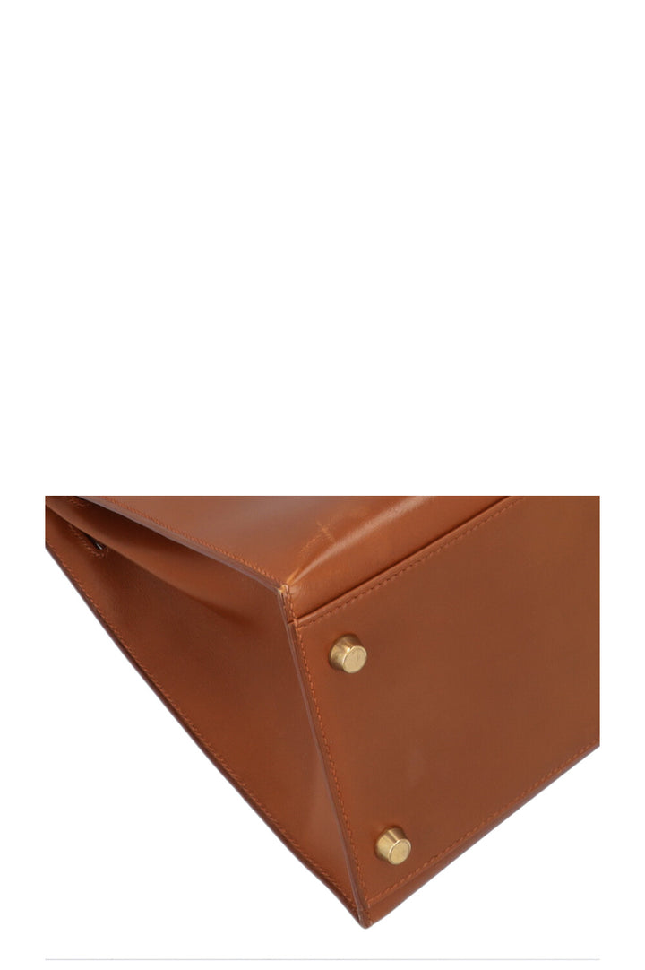 HERMÈS Kelly 35 Sellier Box Fauve