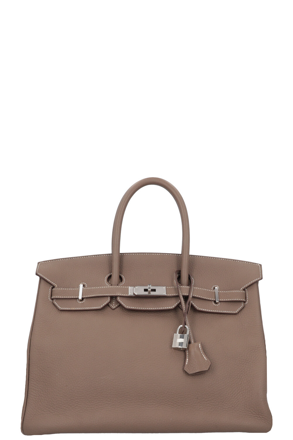 HERMES Birkin 35 Taurillon Clemence Etoupe