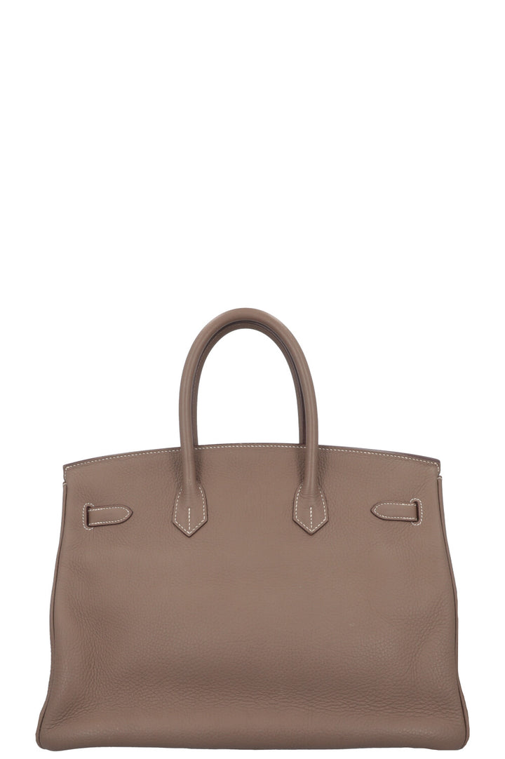 HERMES Birkin 35 Taurillon Clemence Etoupe