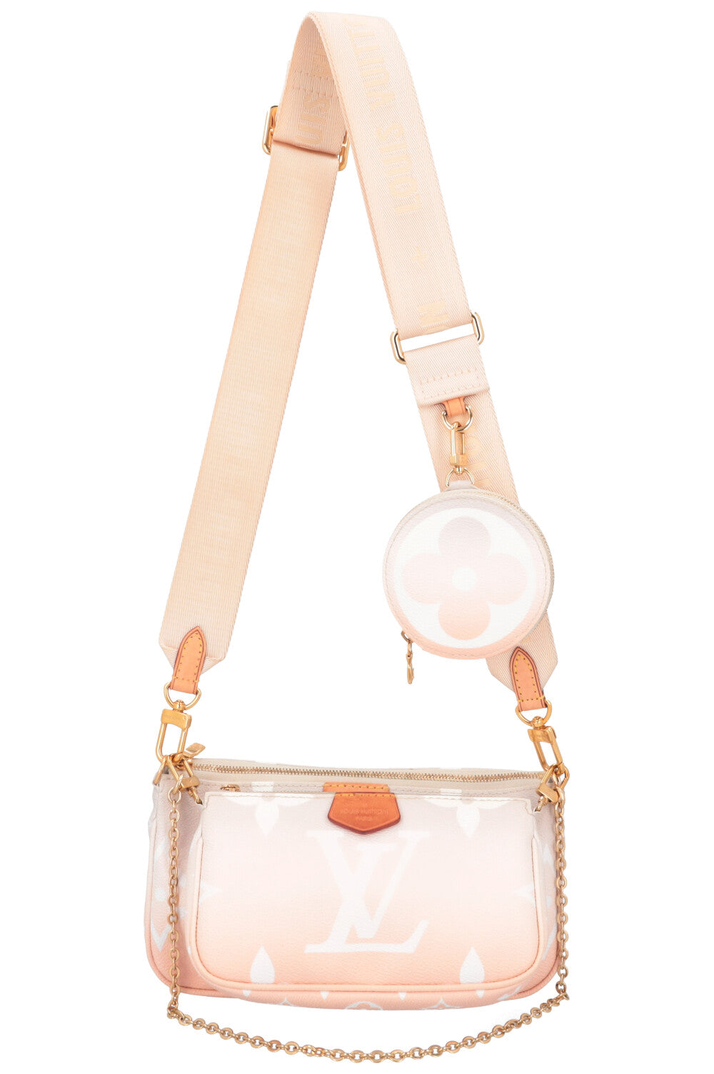 LOUIS VUITTON Multi Pochette ByThePool Crossbody Bag Pastel Pink