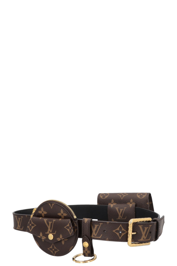 LOUIS VUITTON Multi Pocket Belt Bag MNG Canvas
