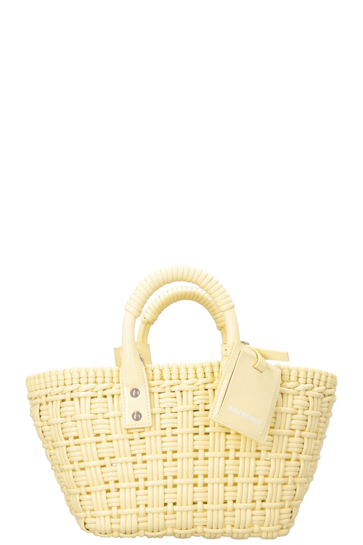 Sac panier Bistro BALENCIAGA XS Jaune