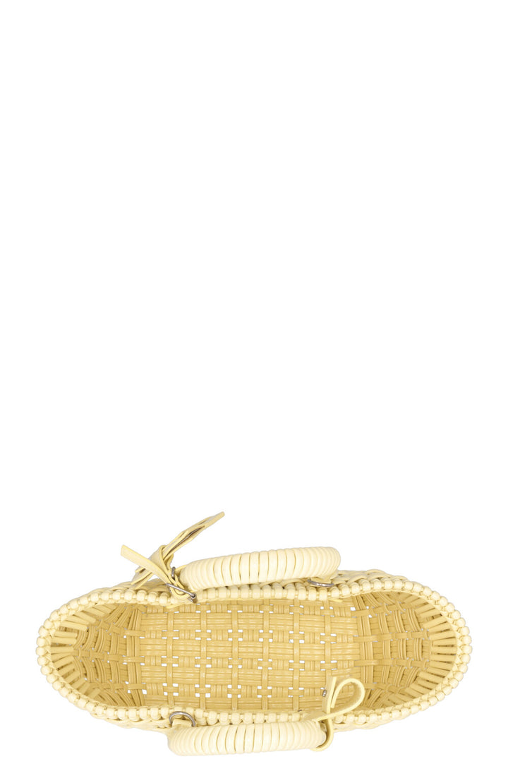 Sac panier Bistro BALENCIAGA XS Jaune