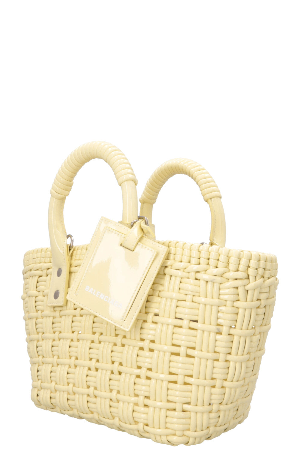 Sac panier Bistro BALENCIAGA XS Jaune