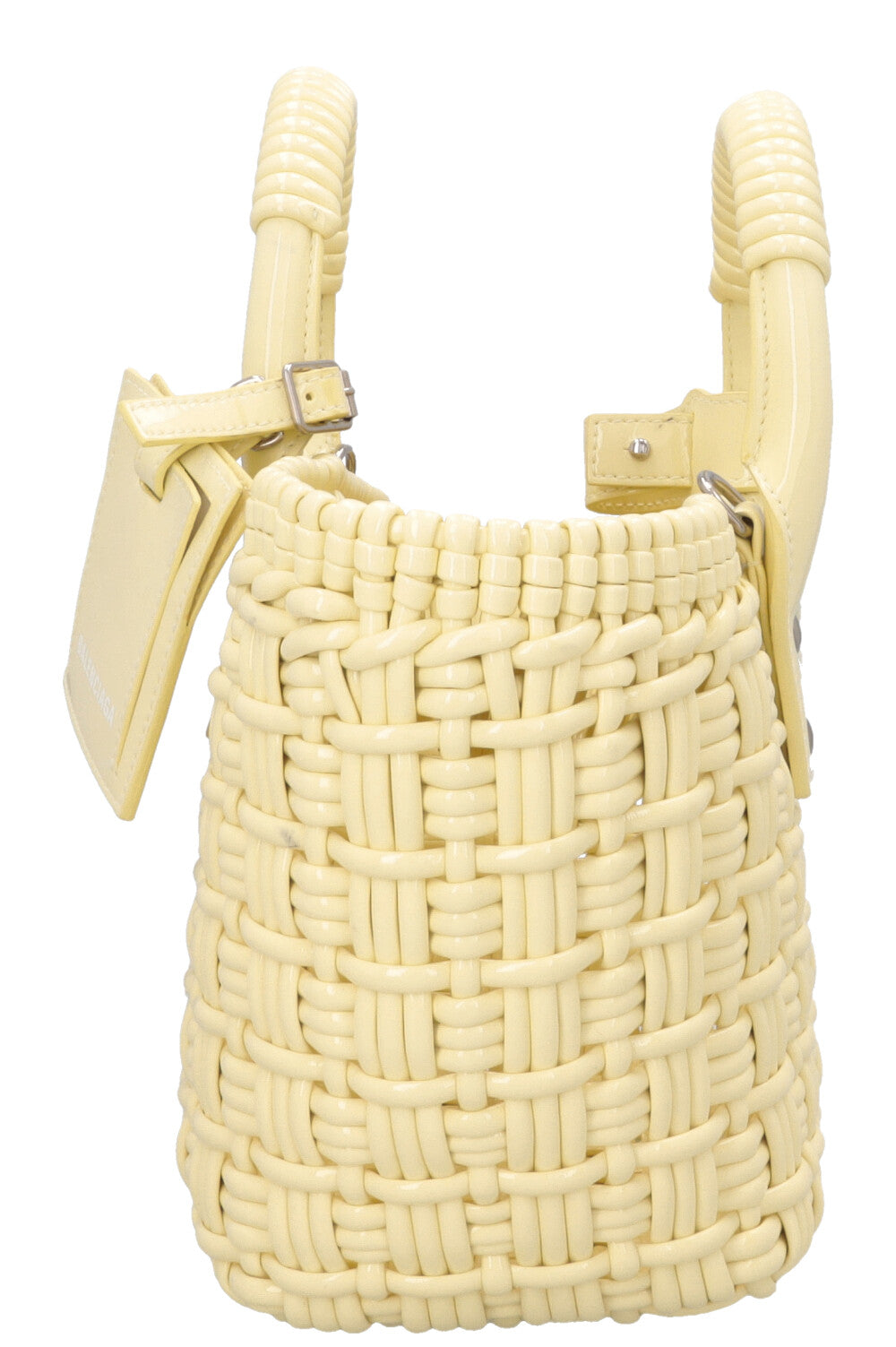 Sac panier Bistro BALENCIAGA XS Jaune
