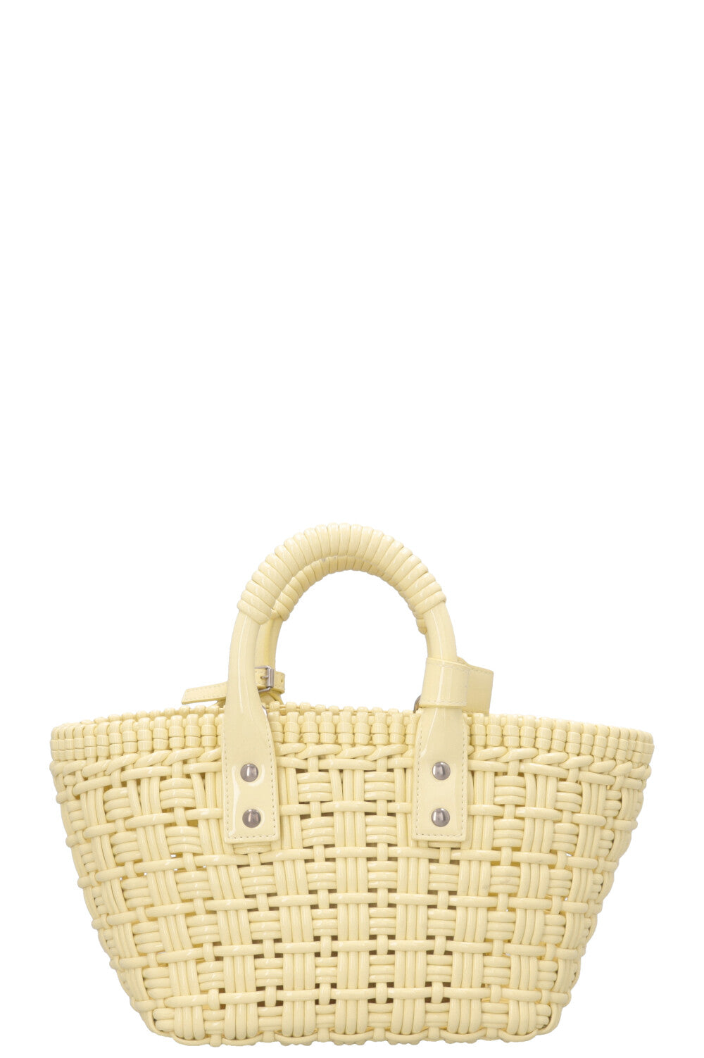 Sac panier Bistro BALENCIAGA XS Jaune