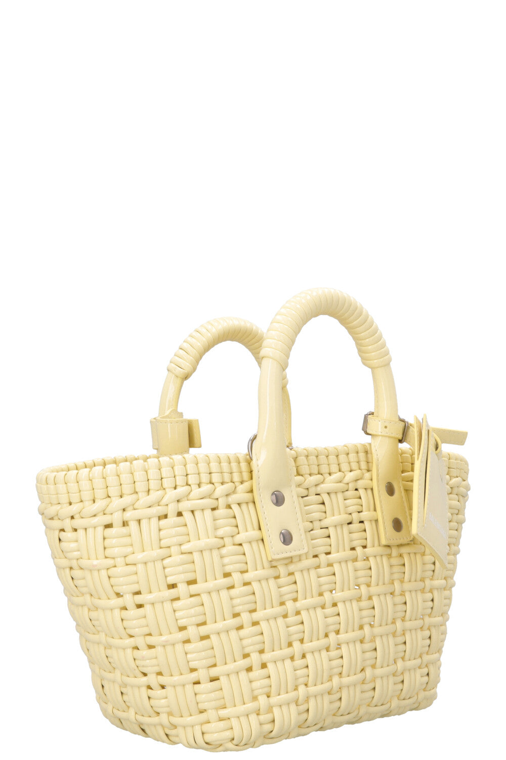 Sac panier Bistro BALENCIAGA XS Jaune