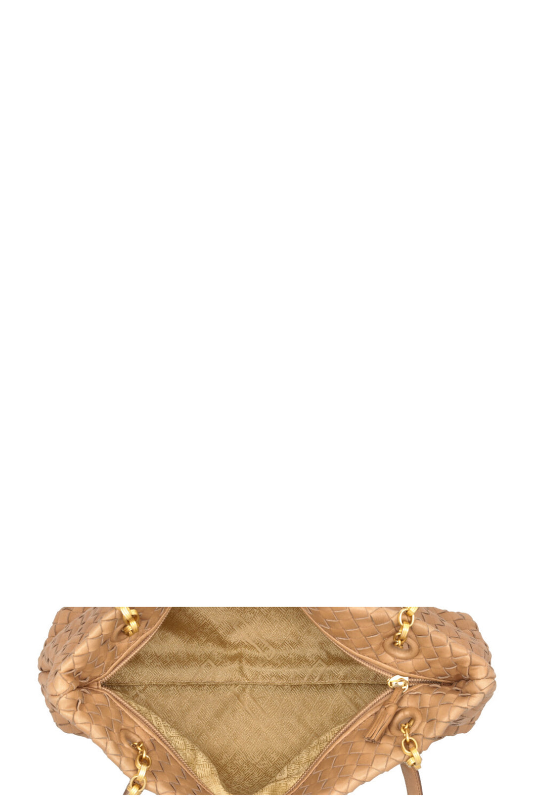 BOTTEGA VENETA Vintage Shoulder Bag Intrecciato Nude