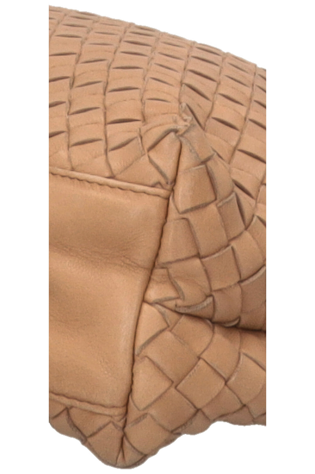 BOTTEGA VENETA Vintage Shoulder Bag Intrecciato Nude