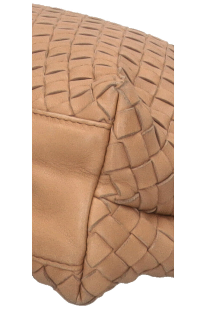 BOTTEGA VENETA Vintage Shoulder Bag Intrecciato Nude