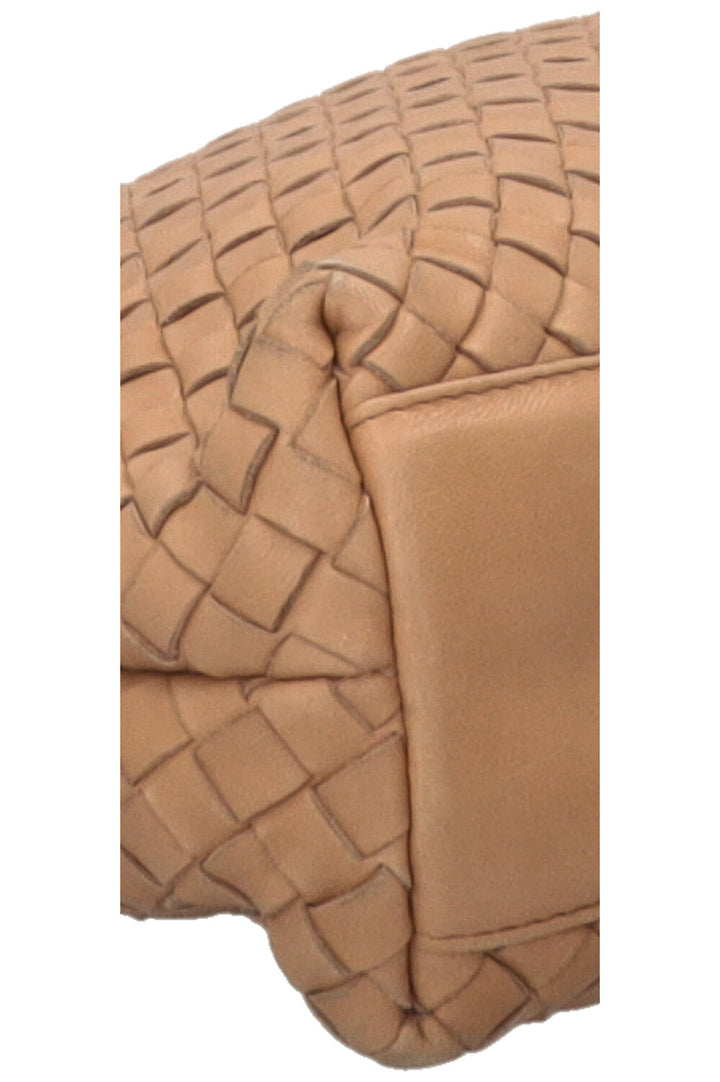 BOTTEGA VENETA Vintage Shoulder Bag Intrecciato Nude