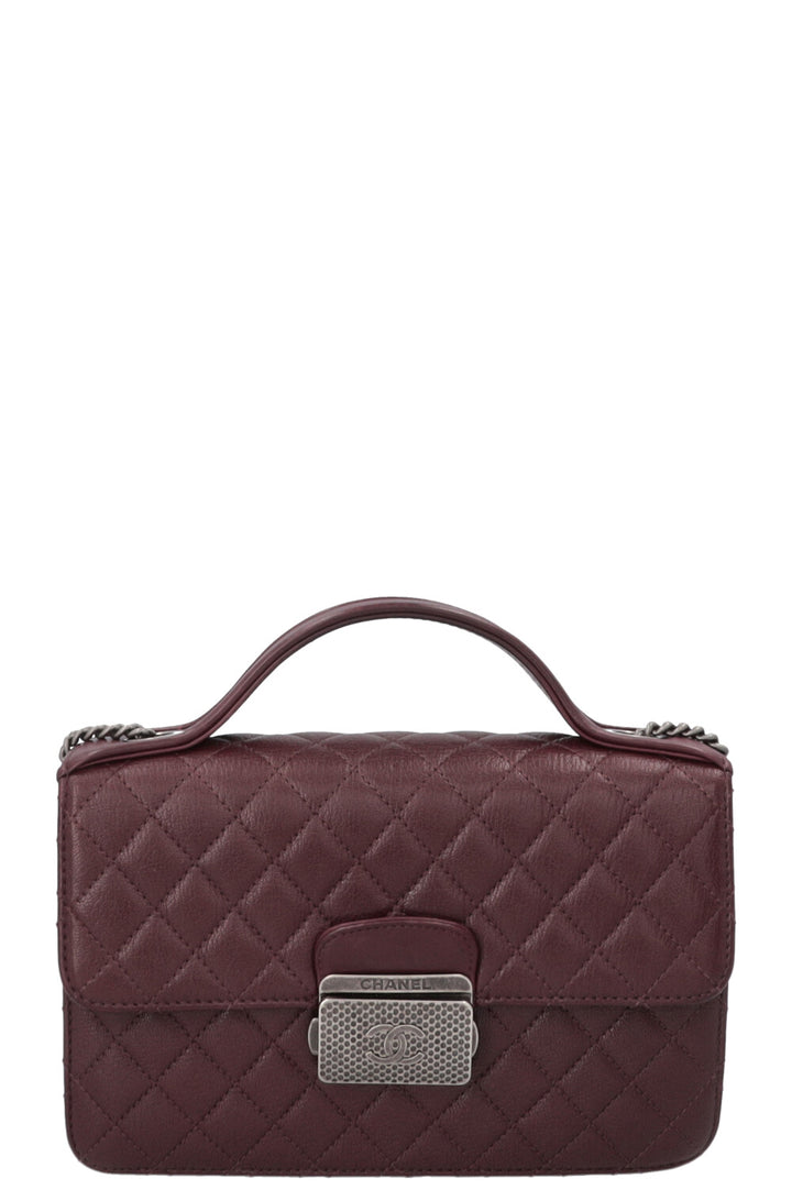 CHANEL Small CC University Flap Bag Burgundy