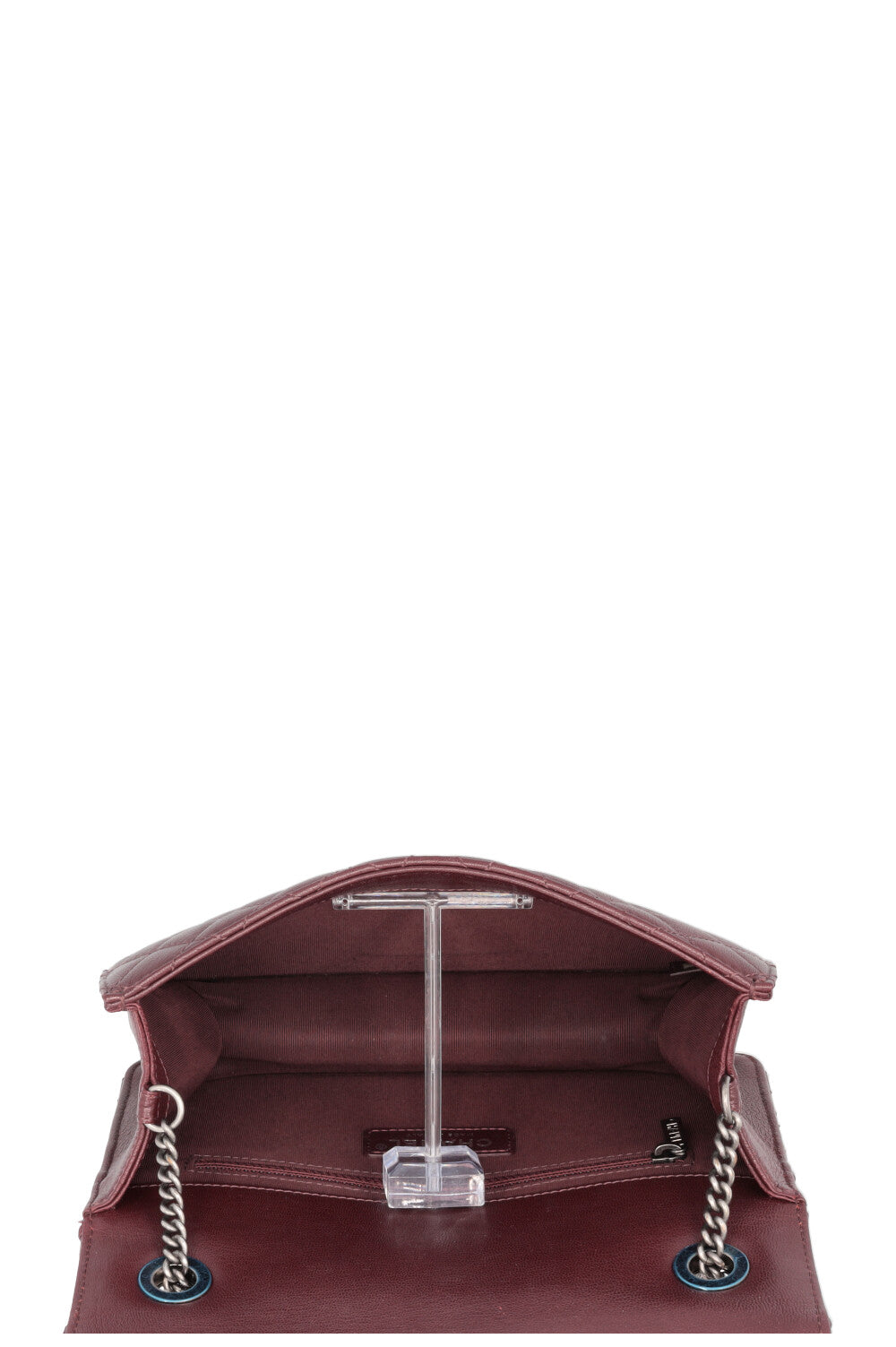 CHANEL Small CC University Flap Bag Burgundy