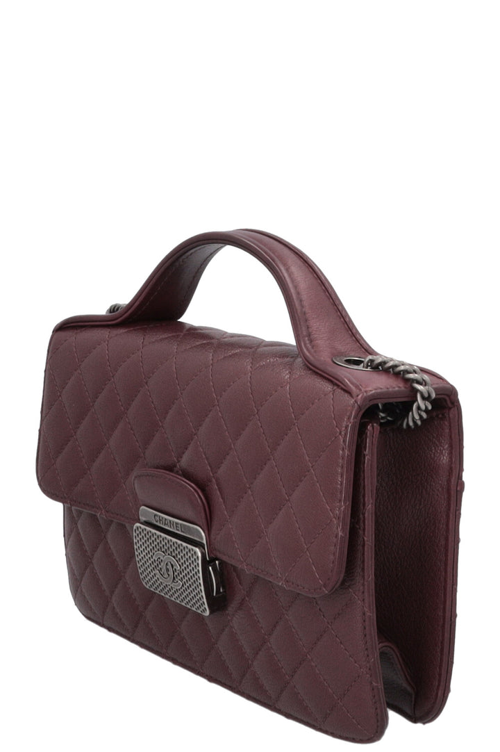 CHANEL Small CC University Flap Bag Burgundy