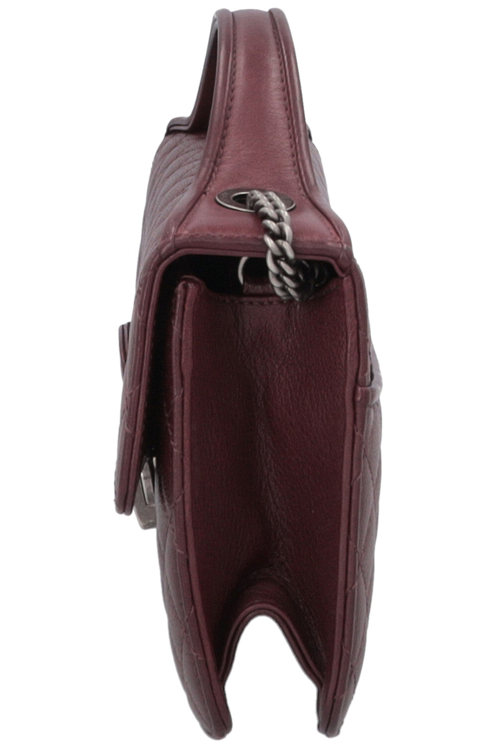 CHANEL Small CC University Flap Bag Burgundy