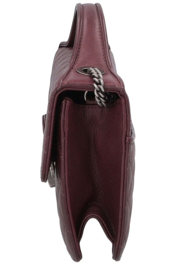 CHANEL Small CC University Flap Bag Burgundy