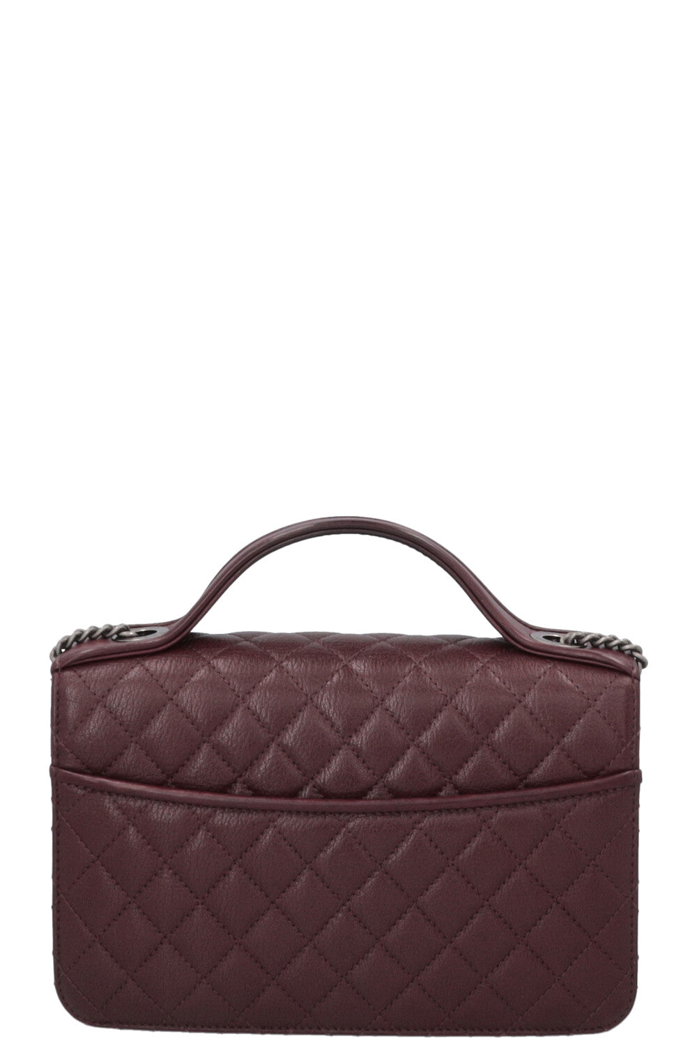 CHANEL Small CC University Flap Bag Burgundy
