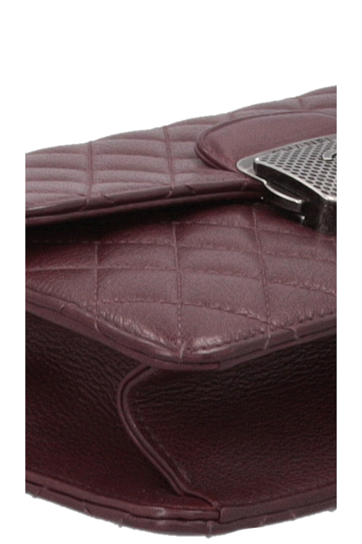 CHANEL Small CC University Flap Bag Burgundy