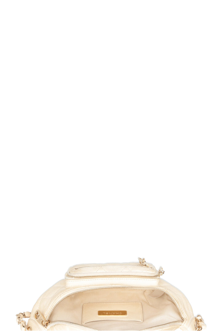 CHANEL All About Waist Bag Iridescent Ivory