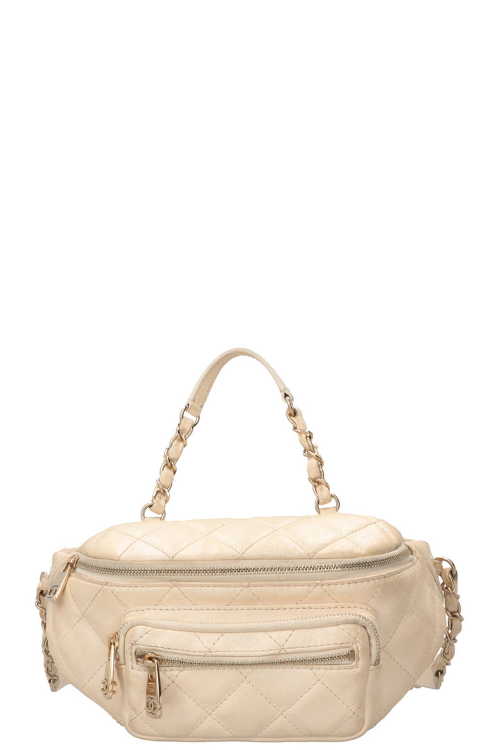 CHANEL All About Waist Bag Iridescent Ivory