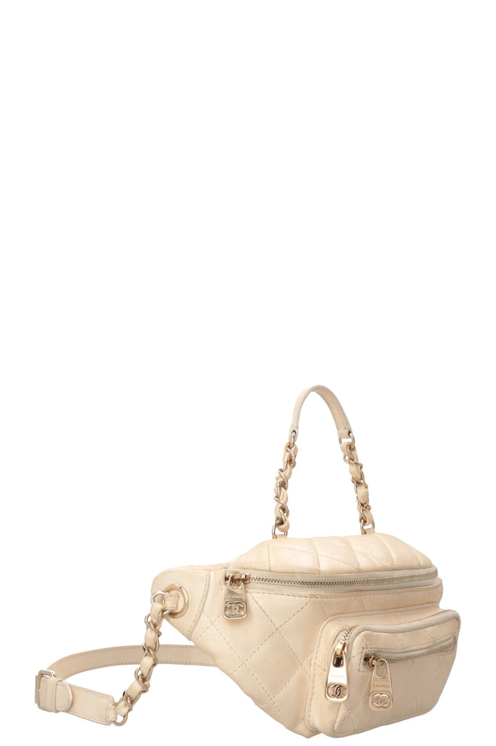 CHANEL All About Waist Bag Iridescent Ivory