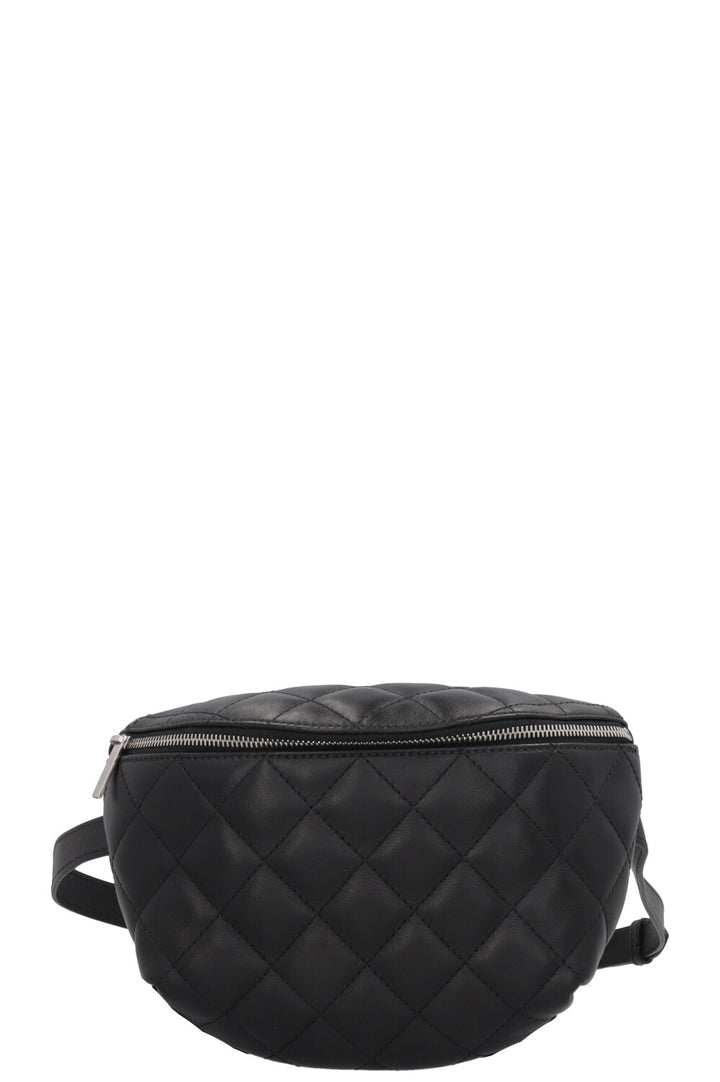 CHANEL Quilted Uniform Belt Bag Black