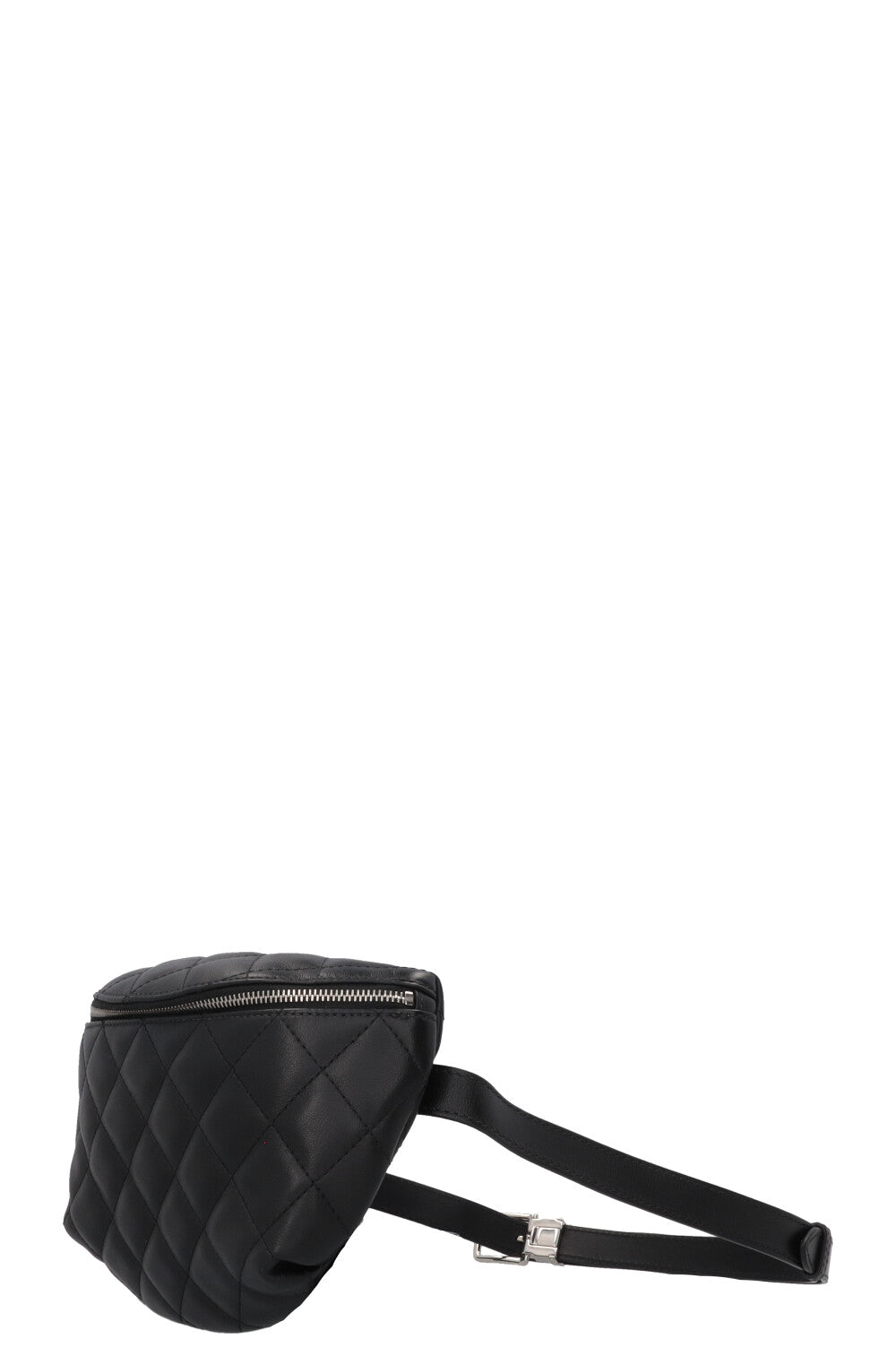 CHANEL Quilted Uniform Belt Bag Black