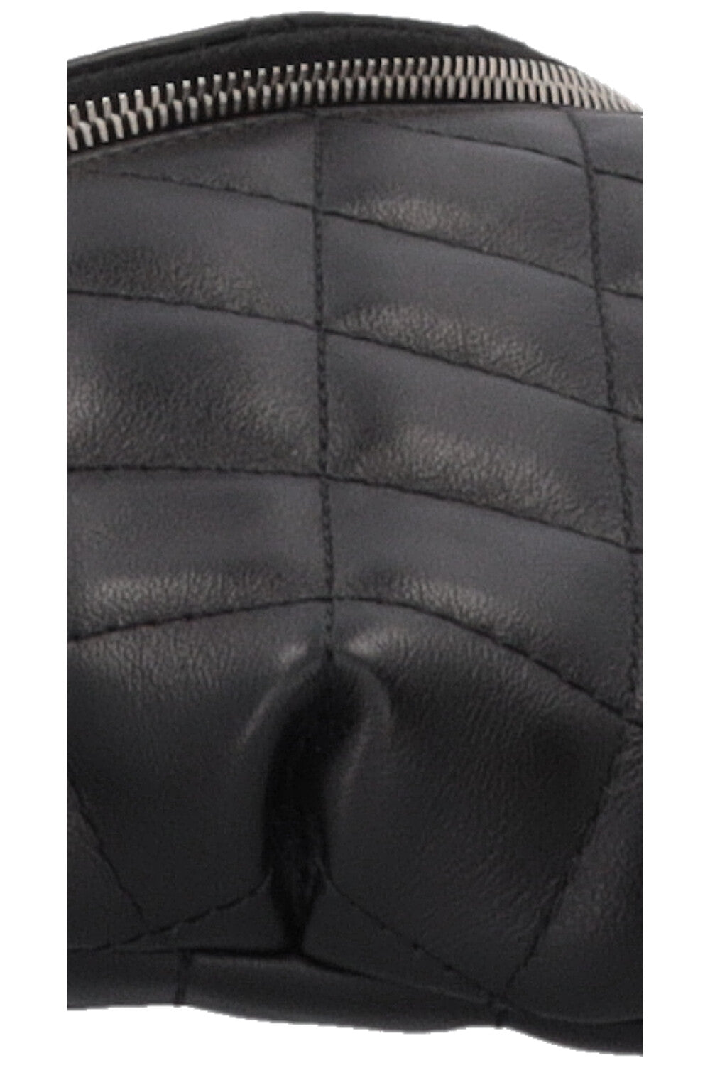CHANEL Quilted Uniform Belt Bag Black