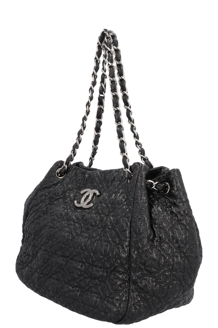 CHANEL Rock in Moscow Accordion Tote Patent Black