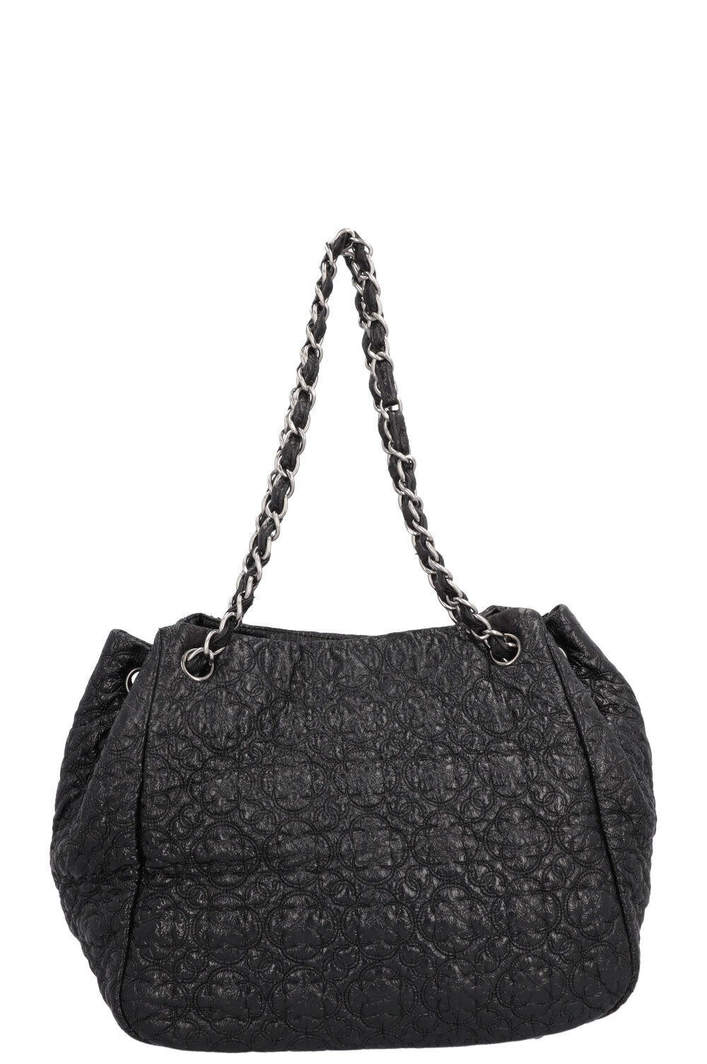 CHANEL Rock in Moscow Accordion Tote Patent Black