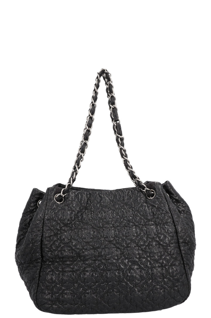 CHANEL Rock in Moscow Accordion Tote Patent Black