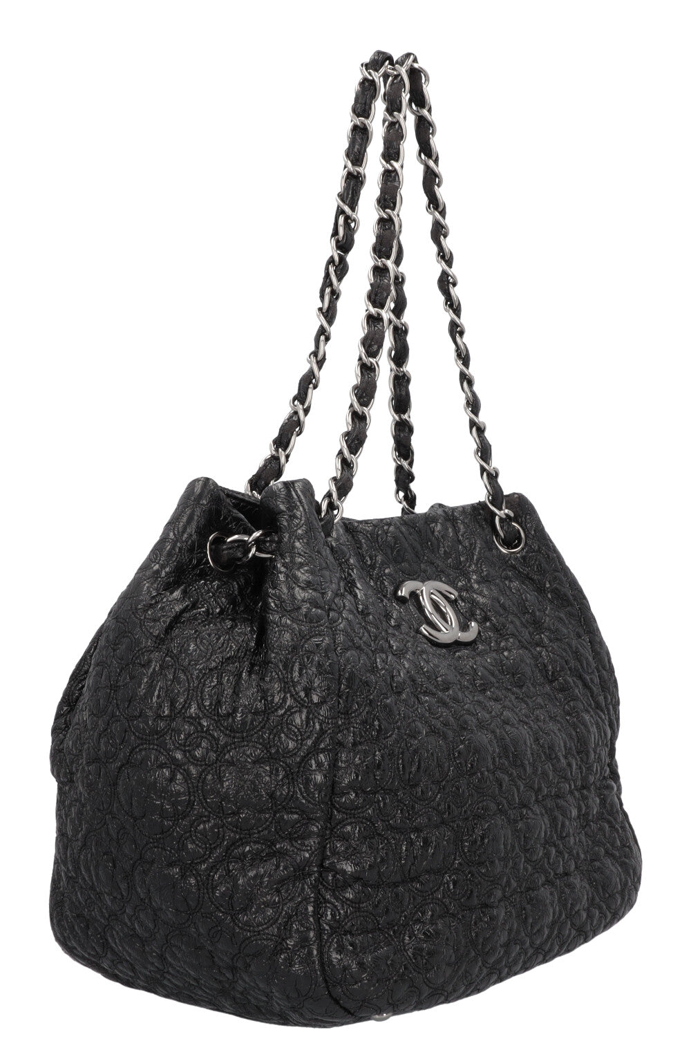 CHANEL Rock in Moscow Accordion Tote Patent Black