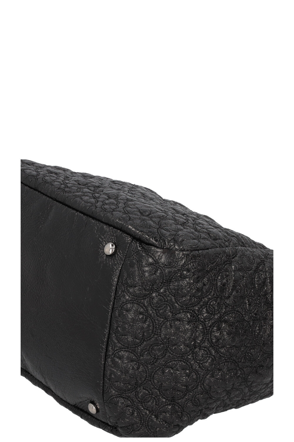 CHANEL Rock in Moscow Accordion Tote Patent Black