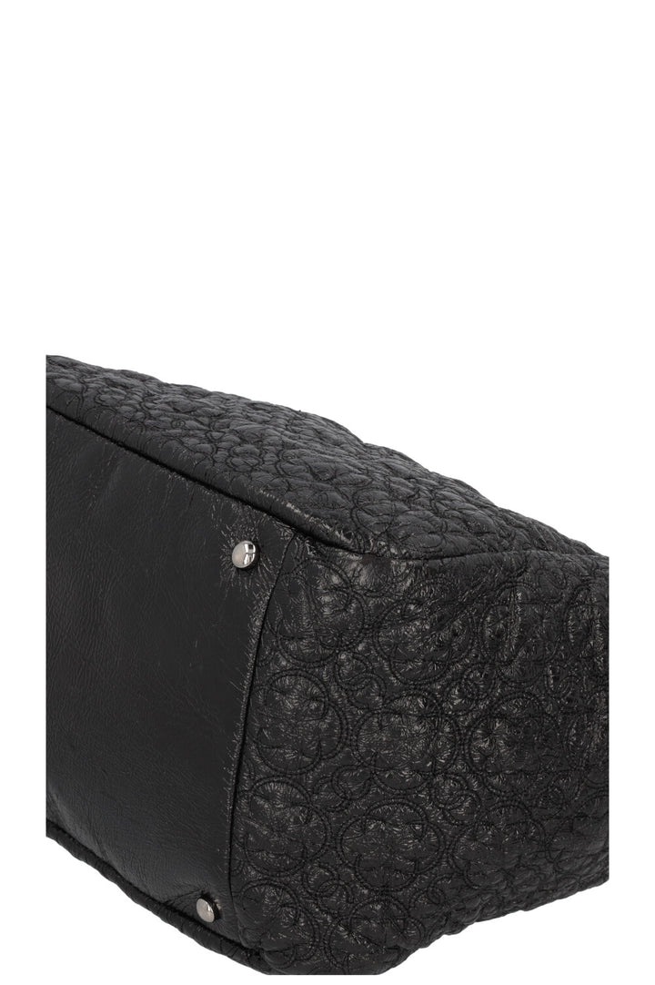 CHANEL Rock in Moscow Accordion Tote Patent Black