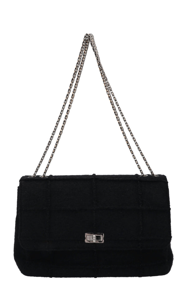 CHANEL 2.55 Large Felt Black