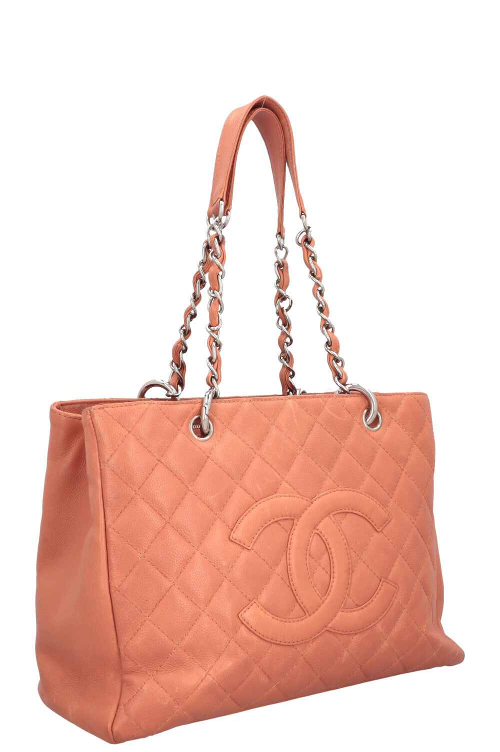 CHANEL GST Tote Caviar Flamingo Pink