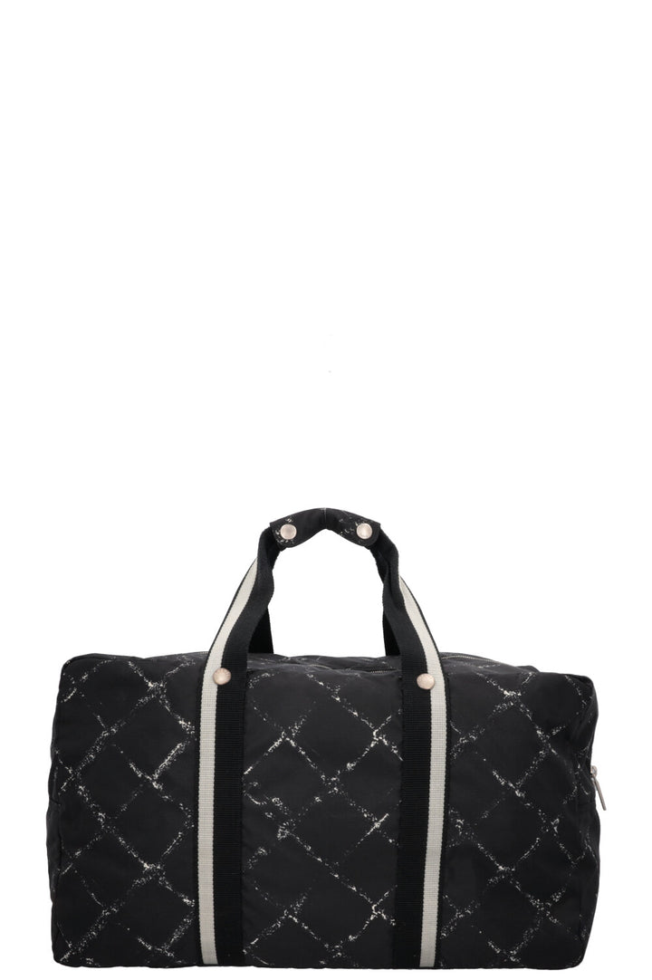 CHANEL Travel Line Tote Bag Nylon Black