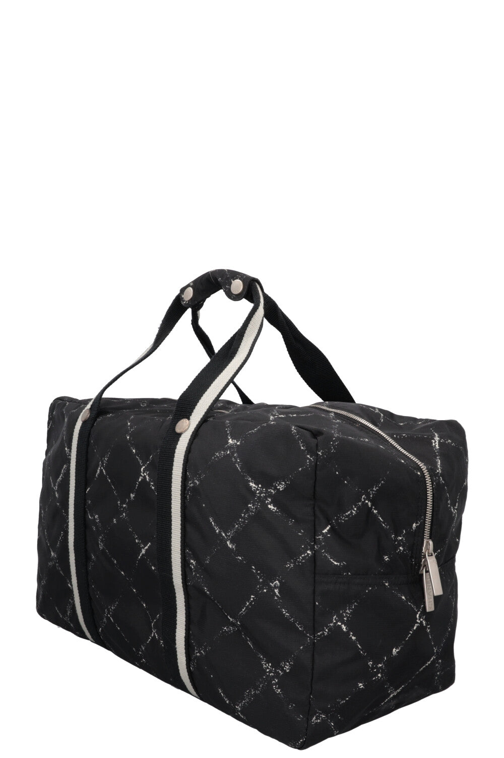 CHANEL Travel Line Tote Bag Nylon Black