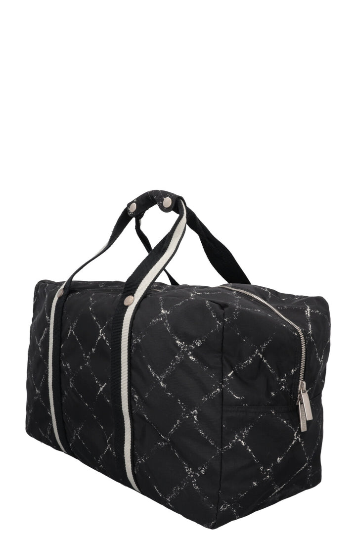 CHANEL Travel Line Tote Bag Nylon Black
