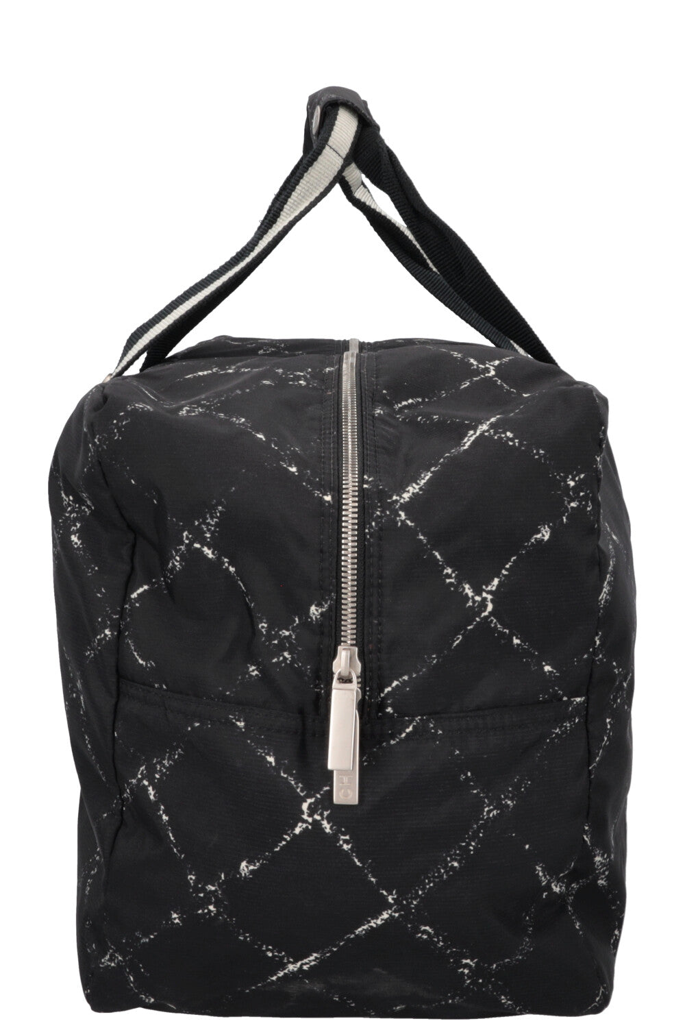 CHANEL Travel Line Tote Bag Nylon Black