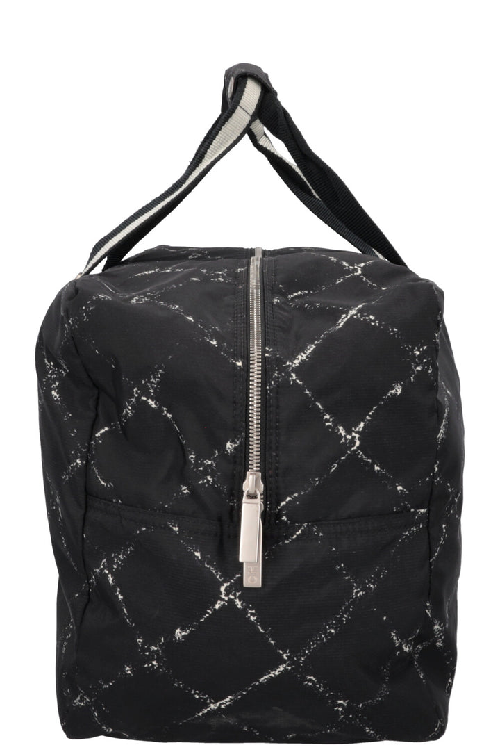 CHANEL Travel Line Tote Bag Nylon Black