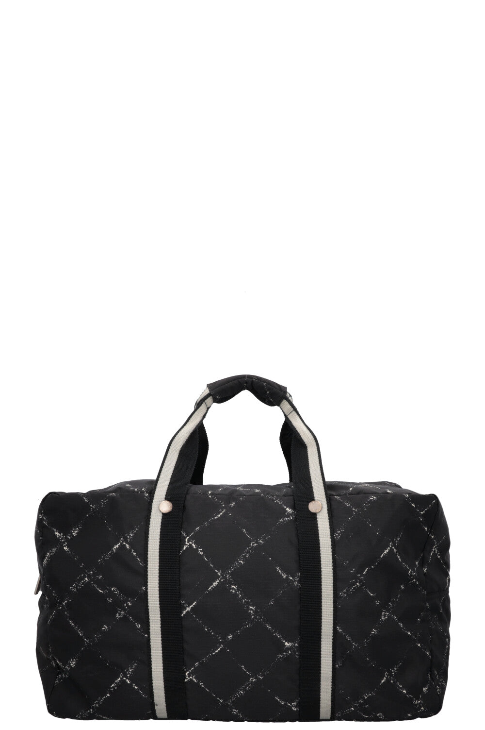 CHANEL Travel Line Tote Bag Nylon Black