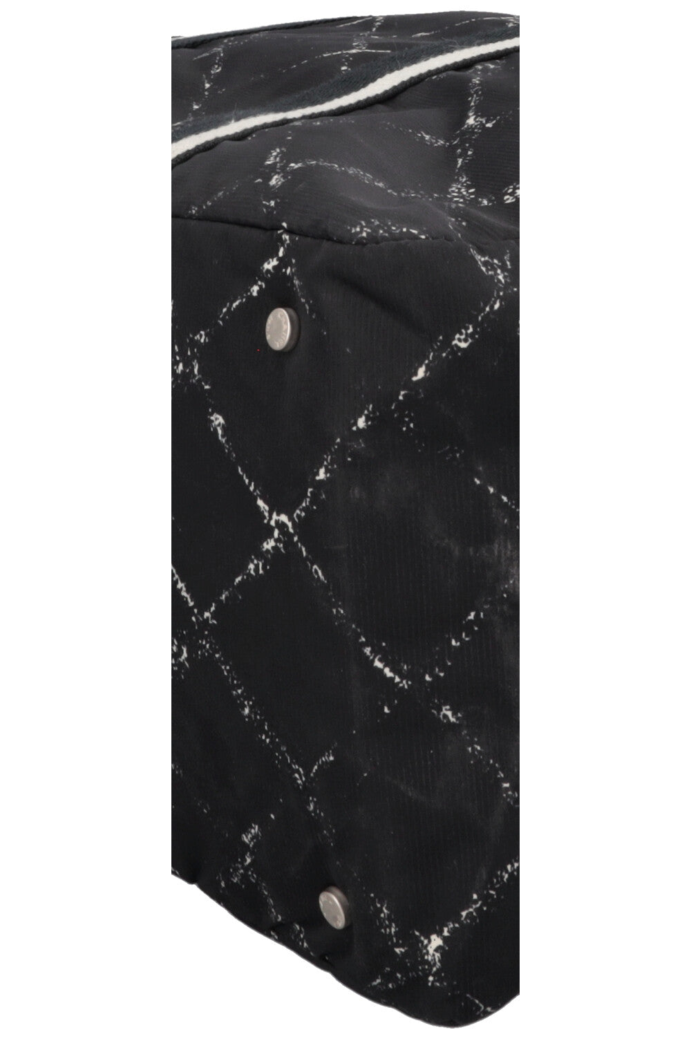 CHANEL Travel Line Tote Bag Nylon Black