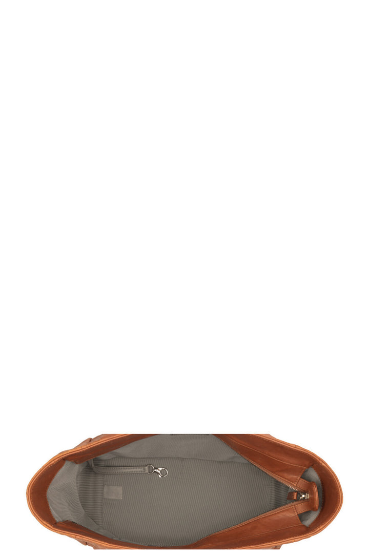 CHANEL Paris Bombay Coco Cabas Cuir Marron