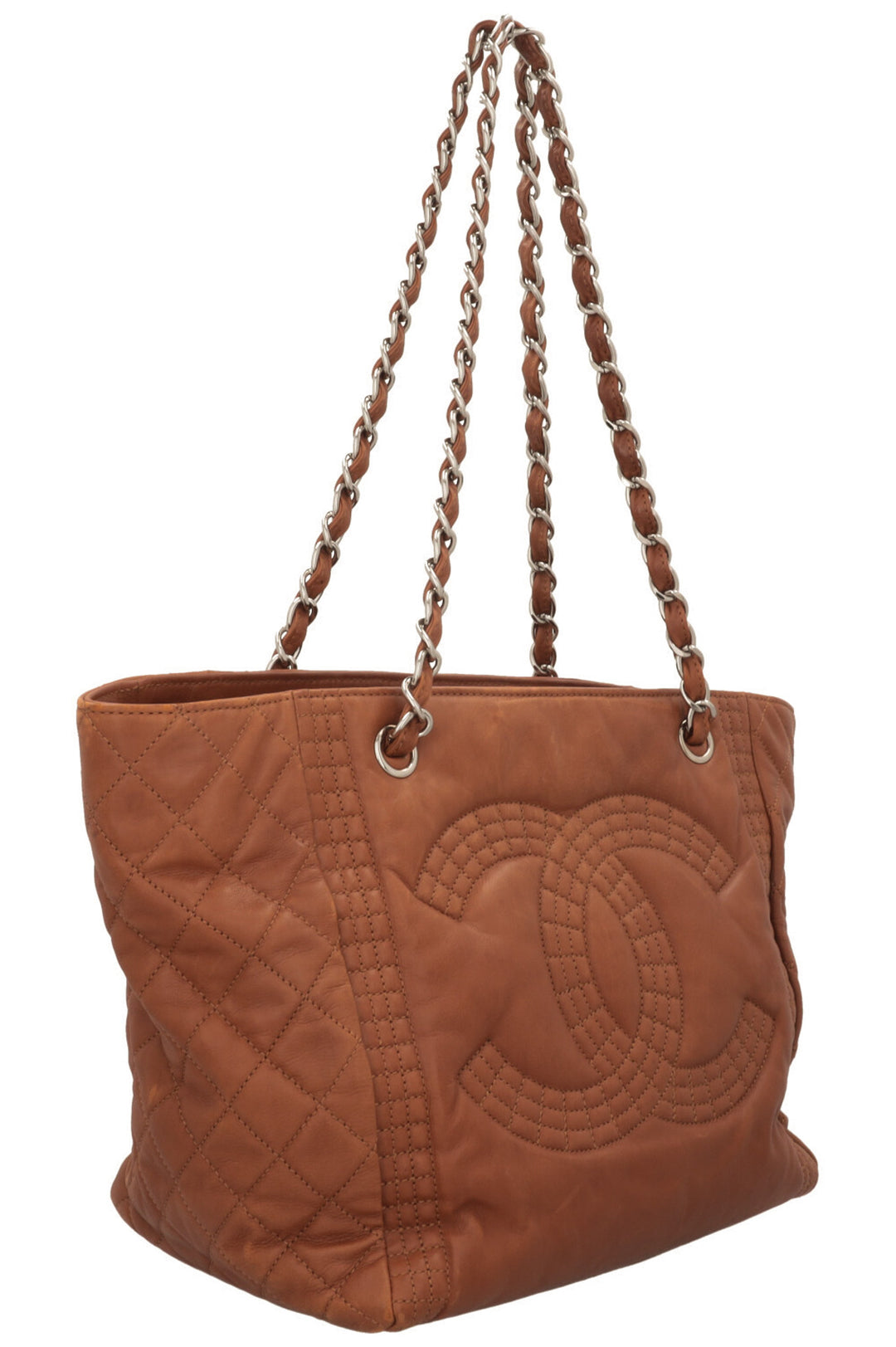CHANEL Paris Bombay Coco Cabas Cuir Marron