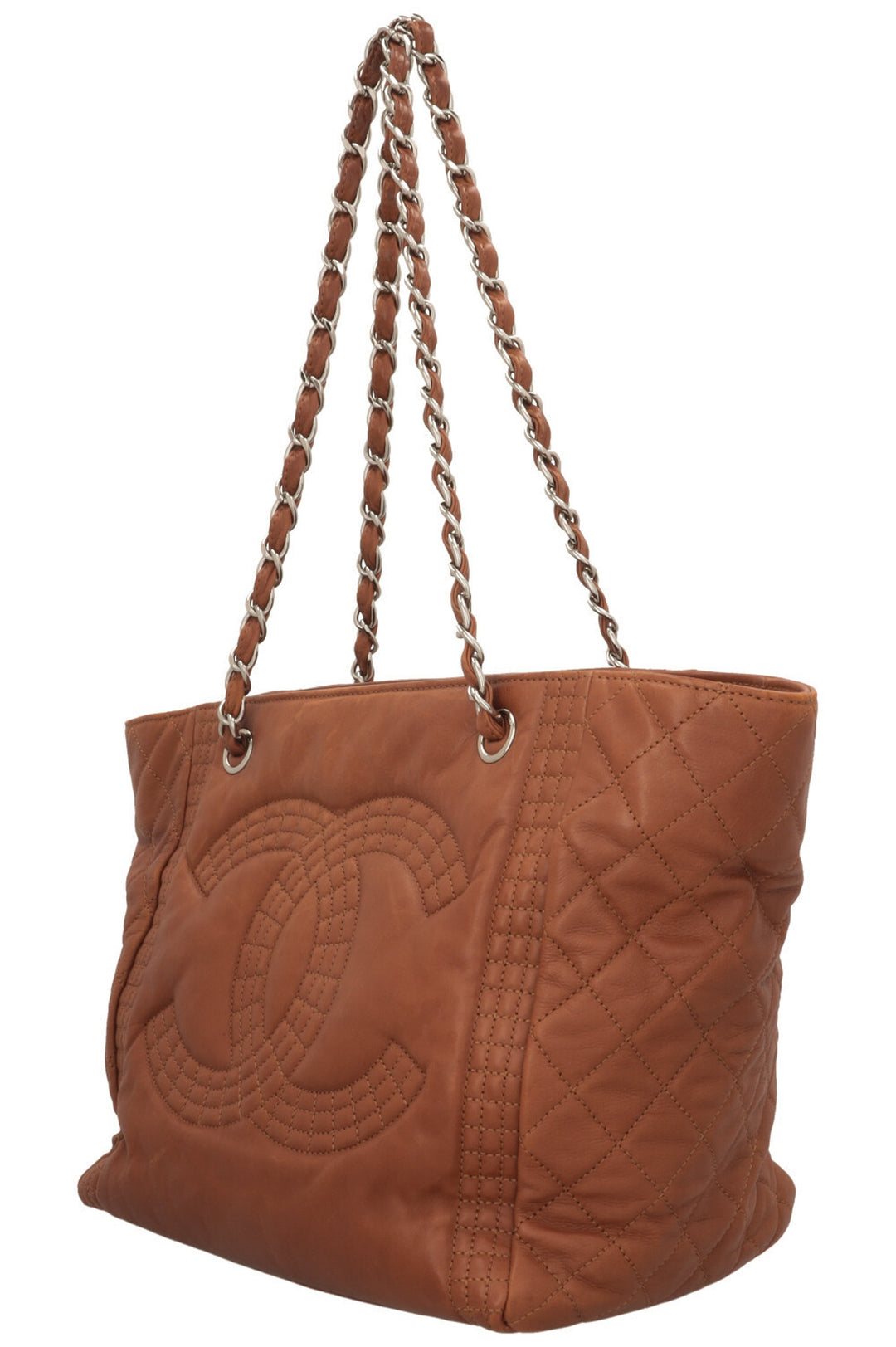 CHANEL Paris Bombay Coco Cabas Cuir Marron